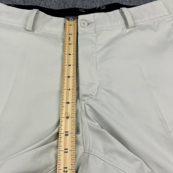 Nike Golf Pants Men 38x32 Light Bone Beige Dri-FIT Straight Leg Tech Performance - Picture 10 of 14
